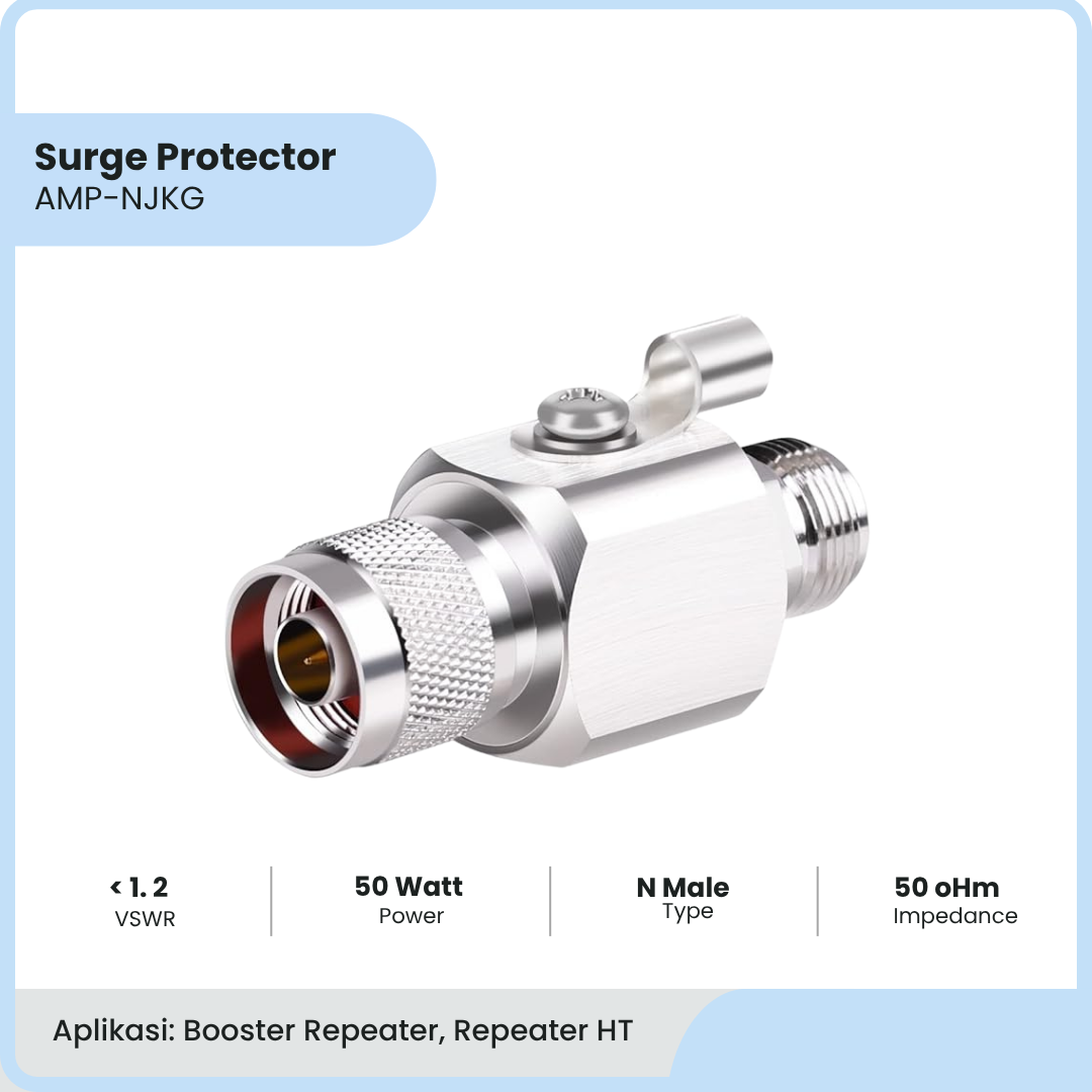 Surge Protector 50 Ohm | Penangkal Petir Repeater Konektor N