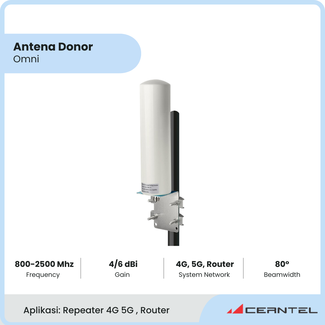 Antena Donor Omni 800-2500Mhz