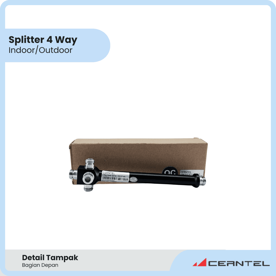 Splitter 4 Way 800-2500 Mhz | Power splitter 4way penguat signal | Splitter 4way outdoor indoor | Power Divider 4 Way - Image 5