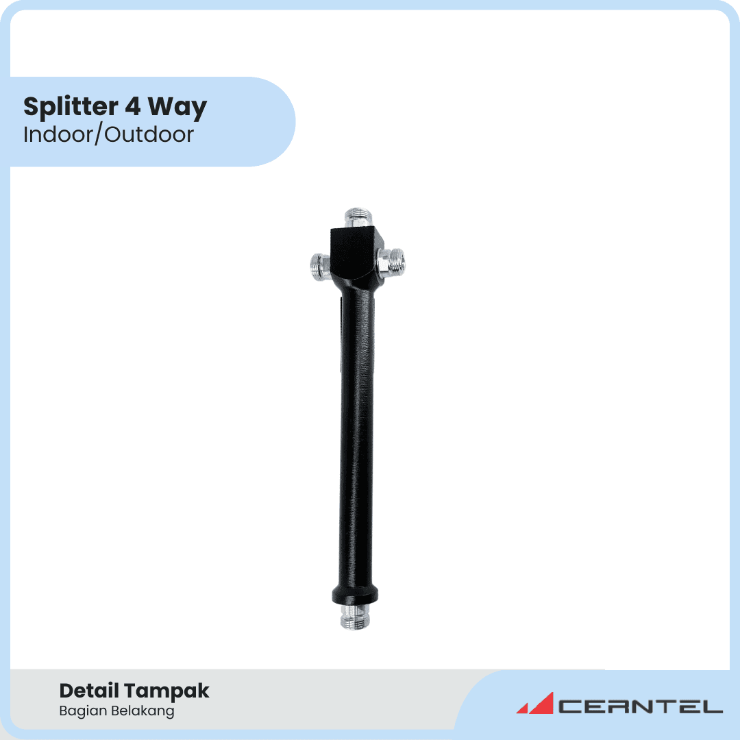 Splitter 4 Way 800-2500 Mhz | Power splitter 4way penguat signal | Splitter 4way outdoor indoor | Power Divider 4 Way - Image 6